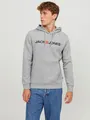 Produktbild: Jack & Jones Kapuzensweatshirt JJECORP Hoodie mit Logo und hohem Tragekomfort bedruckt, casual, regular fit, Baumwollmischung, Rundhals
