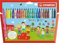 Produktbild: STABILO Fasermaler Trio A-Z, 24er Karton-Etui