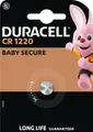 Produktbild: Duracell CR1220 Lithium Knopfzelle 3V 1er Blister DL/CR 1220