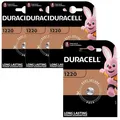 Produktbild: 4x Duracell CR1220 DL1220 Lithium Knopfzelle 3V Batterie BR 1220 CR 1220