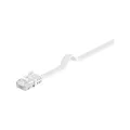 Produktbild: Goobay 95151 CAT 6 Flach-Patchkabel, U/UTP, Weiß - Kupfermaterial