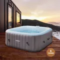 Produktbild: AREBOS Whirlpool | In- & Outdoor | 185 x 185 cm | selbstaufblasend | mit Heizung