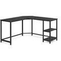 Produktbild: Vasagle Schreibtisch L-förmig 138 cm x 138 cm x 76 cm Schwarz