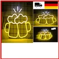 Produktbild: Neonleuchte Bierprost Warmes Gelb 40x36 cm – Bardekoration, stylisch, la...