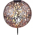 Produktbild: GLOBO LIGHTING Solarleuchte, LED, Ø: 28,5 cm, Metall - silberfarben