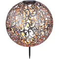Produktbild: Globo Solarleuchte, Silber, Metall, 40 cm, Lampen & Leuchten, Außenbeleuchtung, Solarleuchten