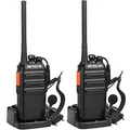 Produktbild: Retevis RT24 Funkgerät, PMR446 Walkie Talkie Lizenzfrei, 16 Kanäle CTCSS/DCS VOX, Funkgeräte Set mit Headset und EU-Stecker Ladeschale (Schwarz, 1 Paar)