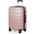 Produktbild: Mofut Hartschalen-Trolley L, Trolleys Hartschalen Leicht ABS Handgepäck Hartschalen-Koffer, 41/65/95 Liter - Rosa/Gold