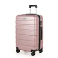 Produktbild: TANTOMI Koffer Groß, Reisekoffer Hartschalenkoffer, Koffer & Trolley Handgepäck mit Passwortsperre, Hartschale Suitcase mit 4 Rollen(Rosa Gold)