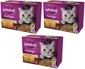 Produktbild: Whiskas Pure Delight Nassfutter für Katzen Portionsbeutel Geflügel 3x12x85 g