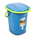 Produktbild: Camping Toilette Reisetoilette 19L Outdoor Eimertoilette Eimer Blau Grün