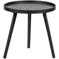 Produktbild: Beistelltisch Mesa aus Holz, modern und rund, Schwarz, mittlere Größe, pflegeleicht
