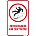 Produktbild: Schild - Rutschgefahr auf der Treppe - 309885/2 Gr. 10cm x 16cm