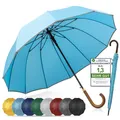 Produktbild: ® Regenschirm Sturmfest I Ø120cm Schirm I Regenschirm Groß XXL mit Reflektier...