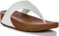 Produktbild: FITFLOP Lulu Leder Minimalist Zehentrenner Softy Damen Sandale Weiß UK 3 - 8