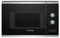 Produktbild: Bosch BFL520MS0 Einbau-Mikrowelle, Kombigerät, 20 L, 800 W, schwarz/Edelstahl