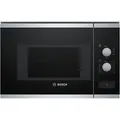 Produktbild: Bosch | BFL520MS0 | Mikrowelle | Eingebaut | 20 L | 800 W | Edelstahl/Schwarz