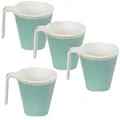 Produktbild: Melamin Camping Tassenset pastellgrün 4 Tassen á 350 ml - Campinggeschirr Geschirr Personen Picknick Camping Outdoor
