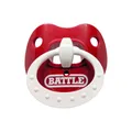Produktbild: BATTLE Oxygen Football MundstÃ¼ck mit Lippenschild Limited Edition Binky rot-weiÃ