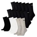 Produktbild: PUMA Socken Cush Crew Sportsocken Tennis Unisex 18 Paar, Farbe:schwarz-grau, Socken & Strümpfe:39-42