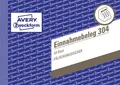 Produktbild: Avery Zweckform® 304 304 Einnahmebeleg, DIN A6 quer, fälschungssicher, 50 Blatt,