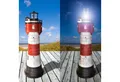 Produktbild: Jürgen Westerholt GmbH Gartenfigur 2325 Roter Sand, Solar Leuchtturm Roter Sand XL mit rotierendem LED Reflektor 80cm