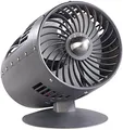 Produktbild: Sichler Haushaltsgeräte Retro Ventilator leise: Designer-Objekt: Tischventilator im Turbinen-Look, Ø 15 cm, 33 W (Design Ventilator, Turbinen, Turmventilator)