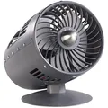 Produktbild: Sichler Designer-Objekt: Tischventilator im Turbinen-Look, Ø 15 cm, 33 W
