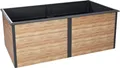 Produktbild: Zelsius Hochbeet für Garten, 200 x 100 x 77 cm, Holzoptik | Anthrazit RAL 7016 | Terrasse oder Balkon