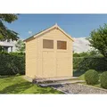 Produktbild: Bertilo Holz-Gartenhaus Sylt 1 natur Satteldach Unbehandelt 202 cm x 132 cm