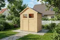 Produktbild: Alpholz Gerätehaus Alisha aus Fichten-Holz, Gartenhaus mit 14mm Wandstärke, Holzhaus inklusive Montagematerial, Geräteschuppen Größe: 202 x 131 cm, Satteldach