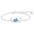 Produktbild: Swarovski Mesmera Armband, Rhodiniertes Damenarmband mit Blauen und Weißen Swarovski Kristallen