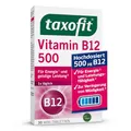 Produktbild: taxofit B12 500 Mini-Tabletten | Mit hochdosiertem Vitamin B12 | Für Energie und geistige Leistung | 30 Stück