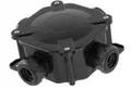 Produktbild: 11P ANSCHLUSSKASTEN NT 75X75X33 IP67 PG16 MIT KLEMMEN 5X4,0 SCHWARZ