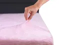 Produktbild: MALIKA® Premium warme Spannbettlaken Cashmere-Touch Bettlaken Jersey Fleece Spannbetttuch Laken, Farbe:Altrosa, Größe:90-100 x 200 cm