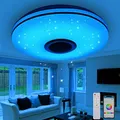 Produktbild: Gindoly 36W LED Deckenleuchte Dimmbar mit Bluetooth Lautsprecher,LED Deckenlampe mit Fernbedienung oder APP-Steuerung,RGBW Farbwechsel,Einstellbar für Schlafzimmer Küche Kinderzimmer Wohnzimmer