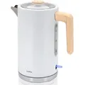 Produktbild: Briebe Nordic Wasserkocher 1,7L Elektrischer Schnellkochend, BPA frei, 360° Sockel, KT1165WHT, Weiß, 2200W