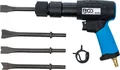 Produktbild: BGS 6 tlg. Druckluft Meißelhammer Satz Schnelllösefutter 10 mm 4 Blech Meißel