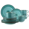 Produktbild: Mäser 931942 Kaffeeservice Prospero für 4 Personen, Porzellan, rund, blau (1 Set, 12-teilig)