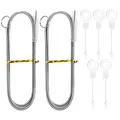 Produktbild: 2 Stück 150cm Kühlschrank Reinigungsbürste Kühlschrank Bürste Schlauchbürste Rohrbürste Lange Flexible Nylon Reinigungsbürste Rohrreinigungsspirale für Entblocken von Abflusslöchern