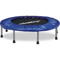 Produktbild: Relaxdays Indoor Trampolin Stahl Kunststoff Polyester Blau Klappbar Rutschfest Ø 95 cm 7,4 kg