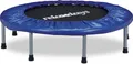 Produktbild: Relaxdays Indoor Trampolin, Ø 95 cm, faltbares Minitrampolin bis 100 kg, Sport & Gymnastik, Fitnesstrampolin, blau