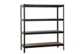Produktbild: SCHULTE Regalwelt Schwerlastregal XXL Regal 180x160x60 cm, 4 MDF-Böden, 250 kg/Boden, schwarz