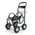 Produktbild: Schlauchwagen Schlauch Handwagen mit Handkurbel Schwarz bis 106m Gartenschlauch
