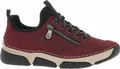 Produktbild: Rieker Damen Sneaker Schlupfschuh mit Plateau und weichem Gummizug, Größe:39 EU, Farbe:Rot