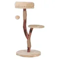 Produktbild: Duvo+ Kratzbaum Nina Natural Wood beige 46x40x86cm für Katzen, 2 Liegeflächen
