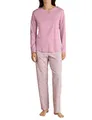 Produktbild: CALIDA Sweet Dreams Pyjama, lang Damen, aus 100% Baumwolle, Hose mit stoffbezogenem Gummibund