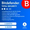 Produktbild: Bitdefender Total Security 3 Geräte - 1 Jahr Software