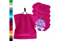 Produktbild: Lashuma Waschlappen - Seiftücher Linz, (Spar-Set, 6-St), Pinkes Damen Handtücher Set 30x30 cm