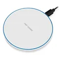 Produktbild: QI Fast Wireless 15W Ladestation Huawei P40 Pro Plus Kabelloses Induktives Laden - Schwarz/Weiß